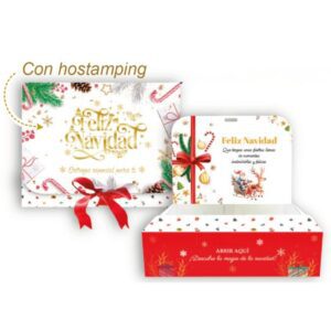 Caja Feliz Navidad Blanca