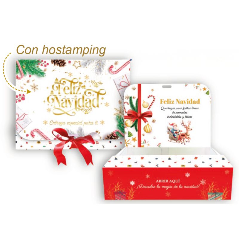 Caja Feliz Navidad Blanca