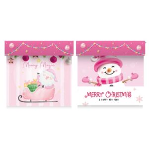 Cubo 30x30x30 Navidad Blanco